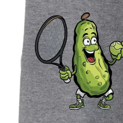 Funny Pickleball Player Paddleball Lover Funny Cucumber Meaningful Gift Doggie 3-End Fleece Hoodie