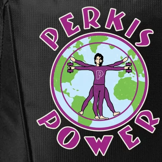 Funny Perkis Power Fitness Logo City Backpack