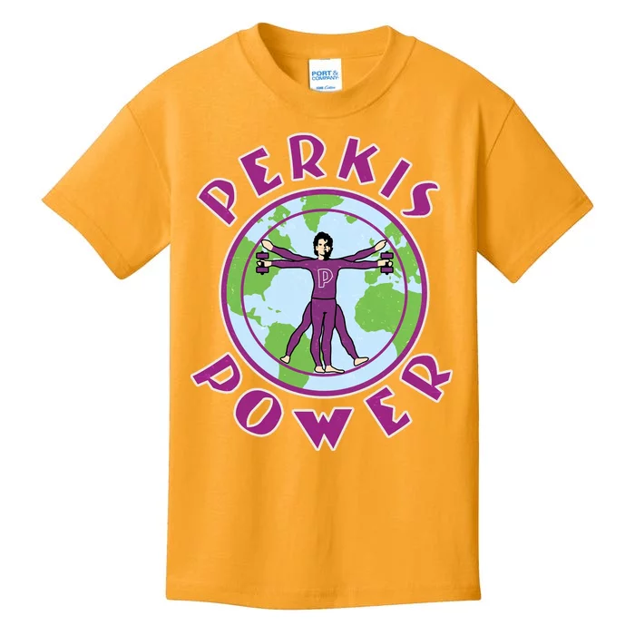 Funny Perkis Power Fitness Logo Kids T-Shirt