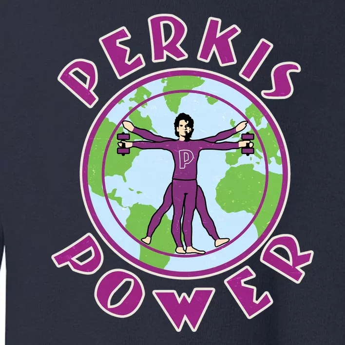 Funny Perkis Power Fitness Logo Toddler Sweatshirt