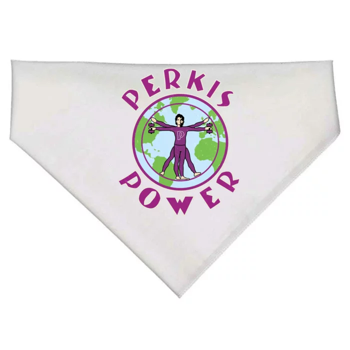 Funny Perkis Power Fitness Logo USA-Made Doggie Bandana