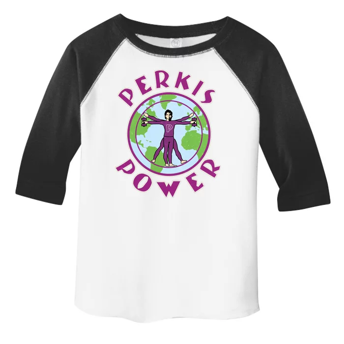 Funny Perkis Power Fitness Logo Toddler Fine Jersey T-Shirt