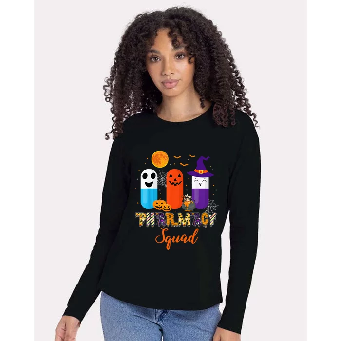 Funny Pills Pharmacy Pharmacist Squad Halloween Costume Womens Cotton Relaxed Long Sleeve T-Shirt