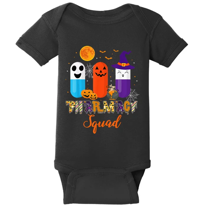 Funny Pills Pharmacy Pharmacist Squad Halloween Costume Baby Bodysuit