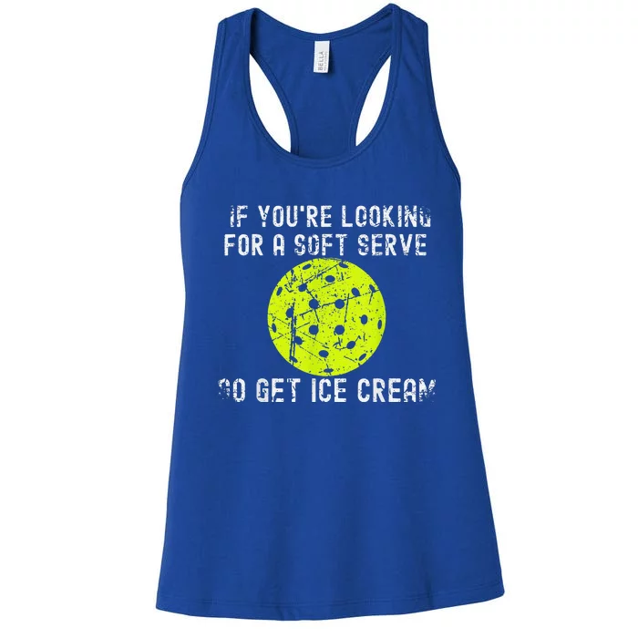 Funny Pickleball Pun For Pickleball Player Game Day Women's Racerback Tank