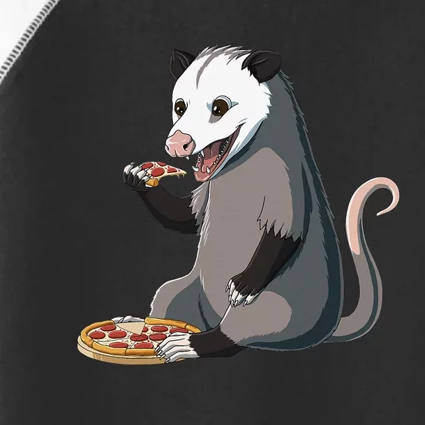 Funny Possum Pizza Lover Opossum Toddler Fine Jersey T-Shirt