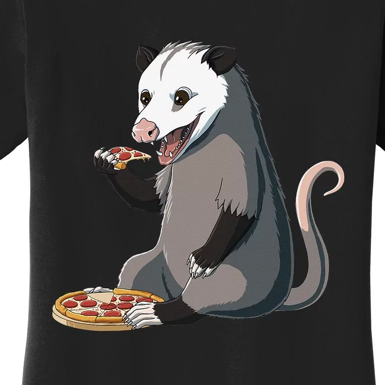 Funny Possum Pizza Lover Opossum Women's T-Shirt