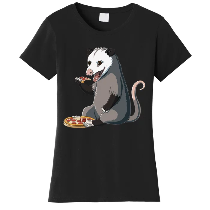 Funny Possum Pizza Lover Opossum Women's T-Shirt