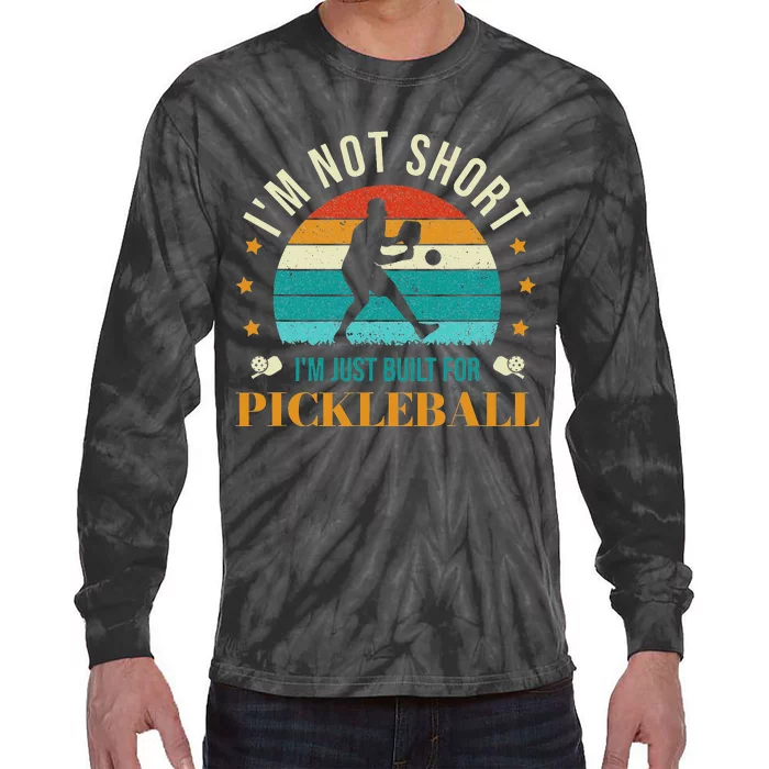 Funny Pickleball player with pickleball paddles love playing Tie-Dye Long Sleeve Shirt