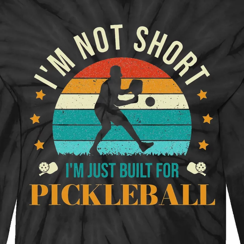 Funny Pickleball player with pickleball paddles love playing Tie-Dye Long Sleeve Shirt