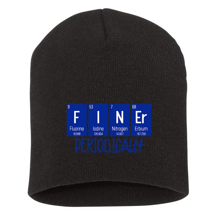 Finer Period Periodical Table Life Zeta Phi Beta Line Short Acrylic Beanie