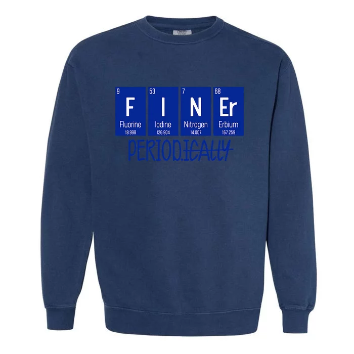 Finer Period Periodical Table Life Zeta Phi Beta Line Garment-Dyed Sweatshirt