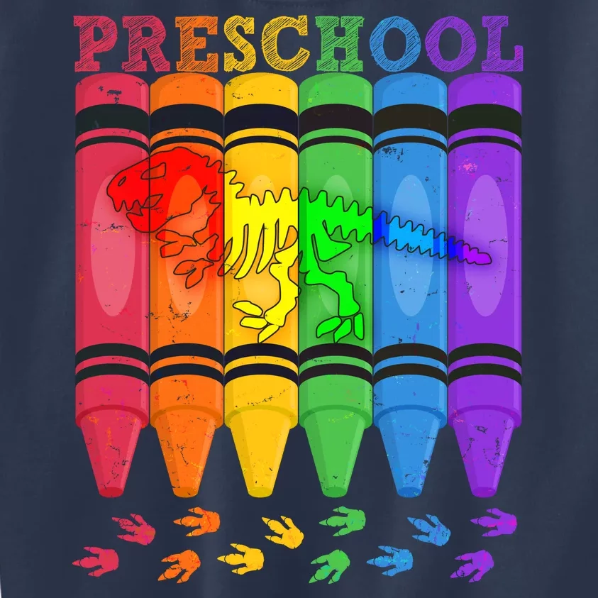 Funny Prehistoric Preschool Dinosaur Crayons Kids Sweatshirt