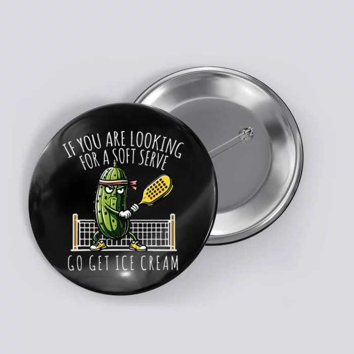 Funny Pickleball Player Paddleball Lover Button