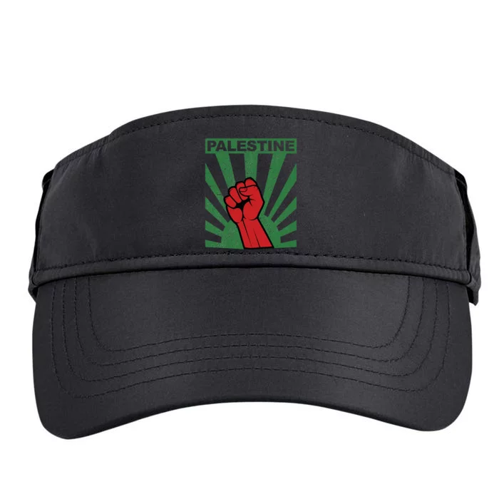 Free Palestine Propaganda Style Palestine Fist Adult Drive Performance Visor