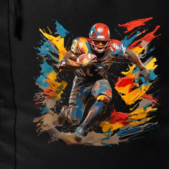 Football Player Paint Daily Commute Backpack