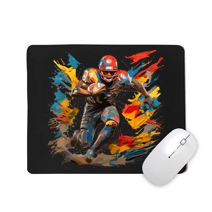 Football Player Paint Mousepad