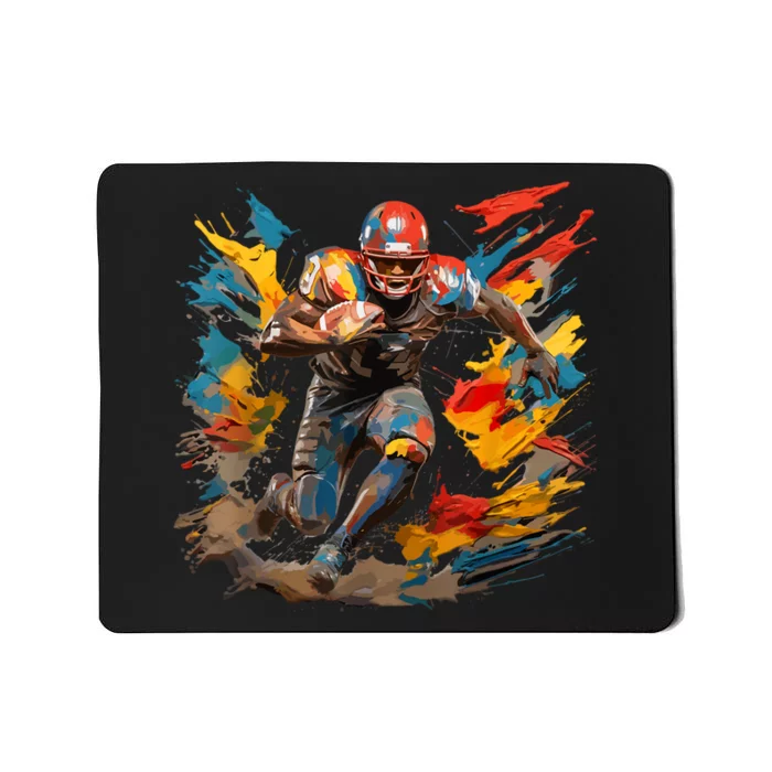 Football Player Paint Mousepad