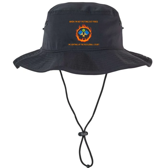 FirefighterS Pickleball Passion Putting Out Fires Legacy Cool Fit Booney Bucket Hat