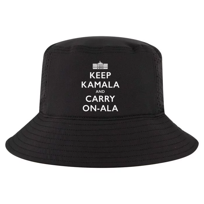 Funny Parody Political Poster Keep Kamala And Carry Onala Gift Cool Comfort Performance Bucket Hat