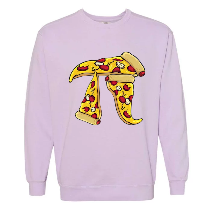 Funny Pizza Pi Day Funny Gift Garment-Dyed Sweatshirt