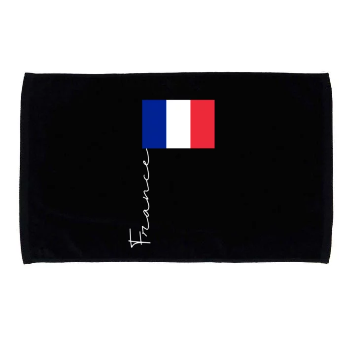 France Patriotic Pole Signature Flag Gift Microfiber Hand Towel