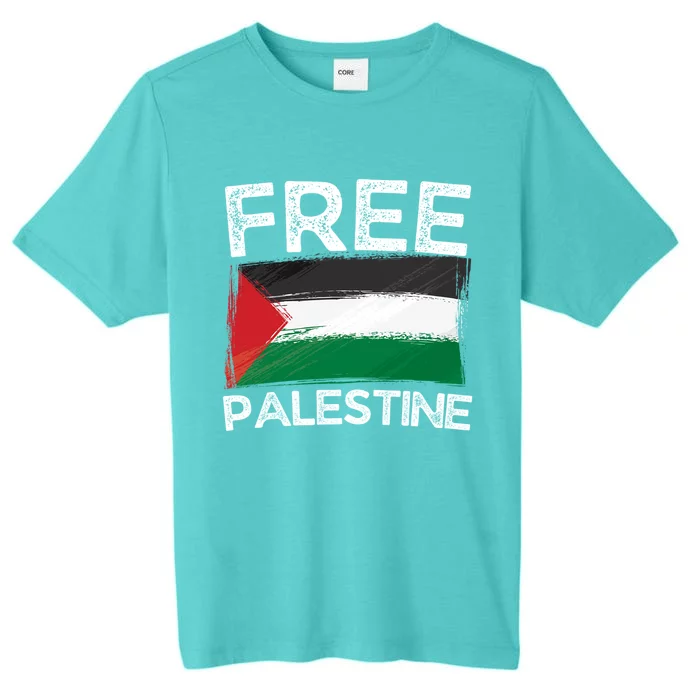 Free Palestine Palestine Flag Free Gaza Arabic Liberators Gift ChromaSoft Performance T-Shirt