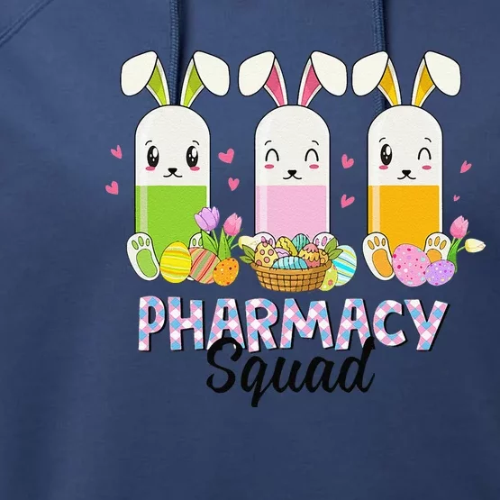 Funny Pills Pharmacy Squad Pharmacist Life Easter Christians Performance Fleece Hoodie