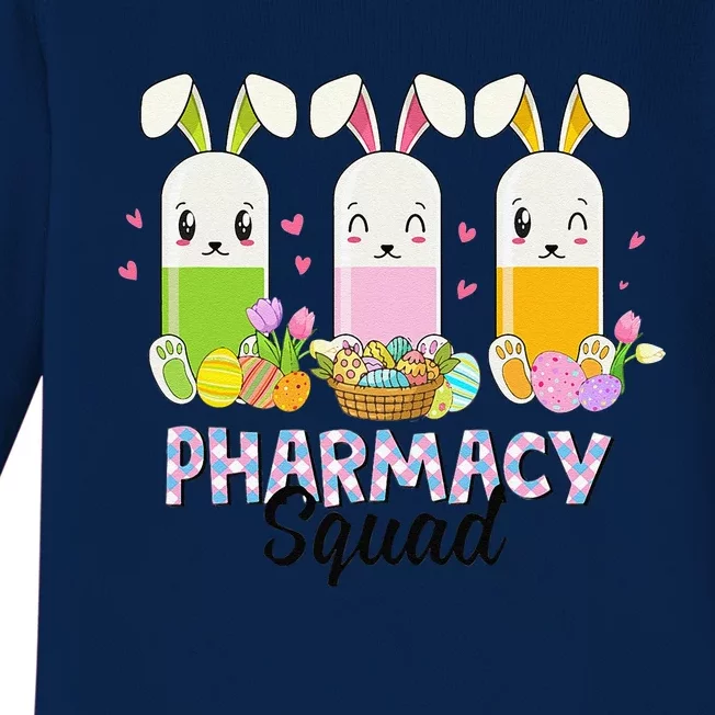 Funny Pills Pharmacy Squad Pharmacist Life Easter Christians Baby Long Sleeve Bodysuit