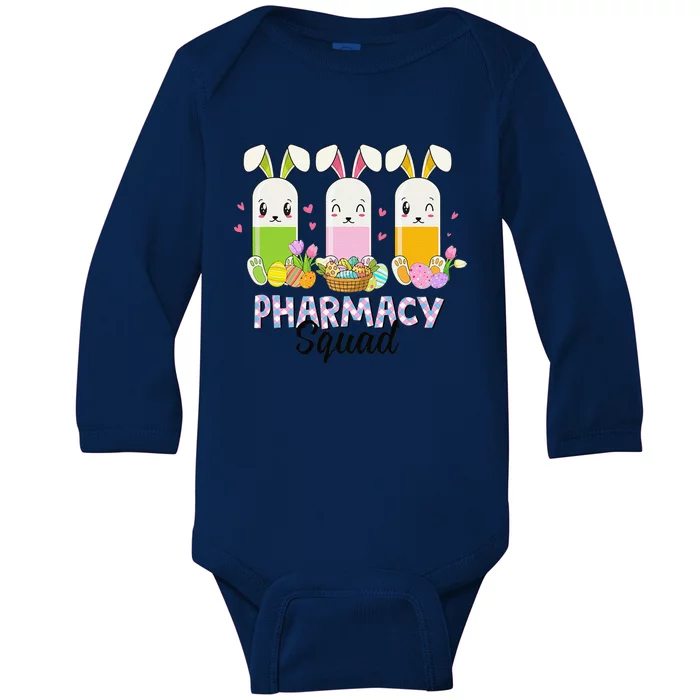 Funny Pills Pharmacy Squad Pharmacist Life Easter Christians Baby Long Sleeve Bodysuit