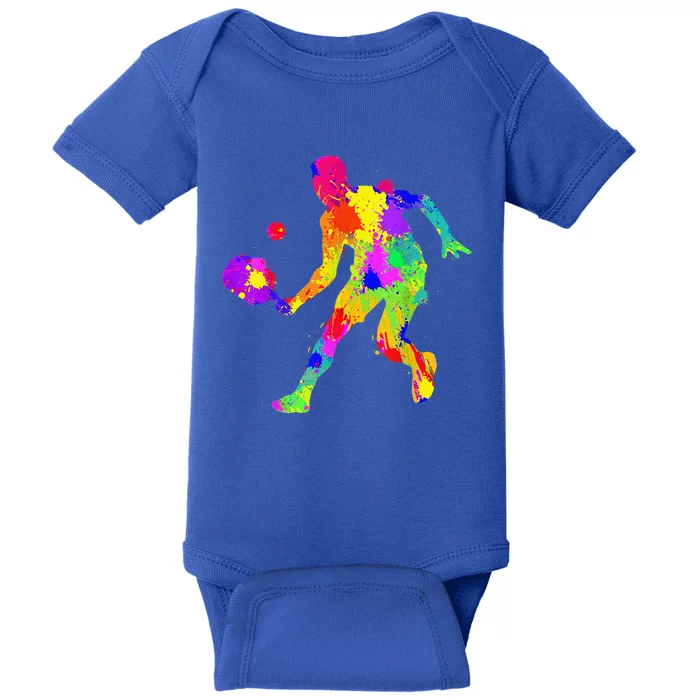 Funny Playing Pickleball With The Family Baby Bodysuit