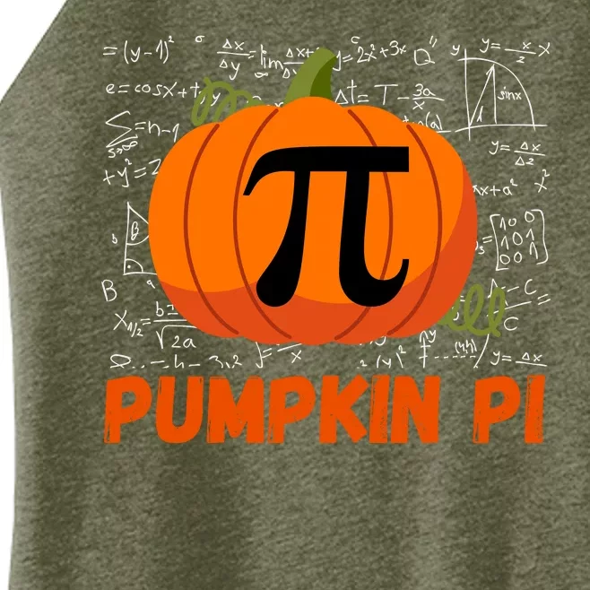 Funny Pumpkin Pie Math, Pumpkin Pi Funny Halloween Costume Women’s Perfect Tri Rocker Tank