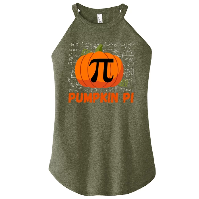 Funny Pumpkin Pie Math, Pumpkin Pi Funny Halloween Costume Women’s Perfect Tri Rocker Tank