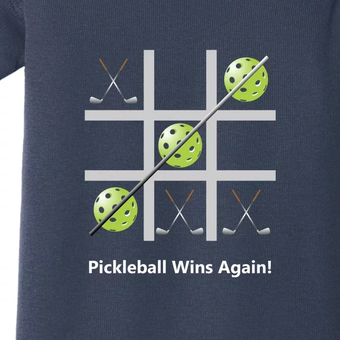 Fun Pickleball, Pickleball Tic Tac Toe Golf, Pickleball For Life Baby Bodysuit