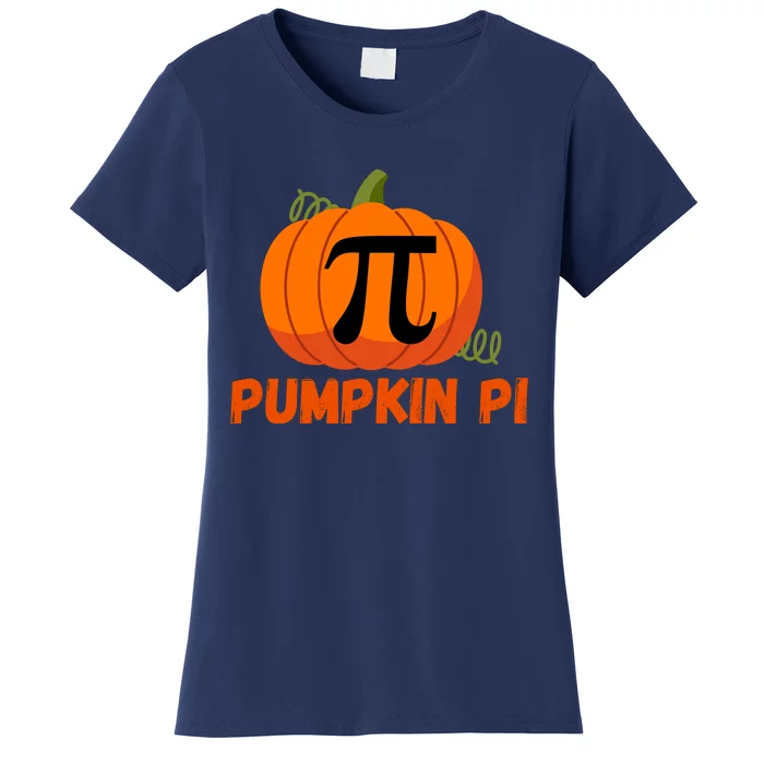 Funny Pumpkin Pie Math, Pumpkin Pi, Funny Halloween Costume Women's T-Shirt