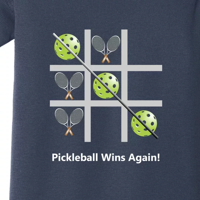 Fun Pickleball, Pickleball Tic Tac Toe Tennis, Pickleball For Life Baby Bodysuit