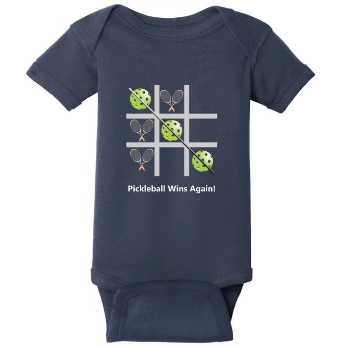 Fun Pickleball, Pickleball Tic Tac Toe Tennis, Pickleball For Life Baby Bodysuit