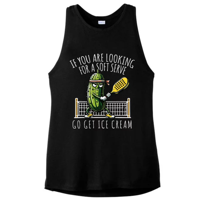 Funny Pickleball Player Paddleball Lover Ladies Tri-Blend Wicking Tank