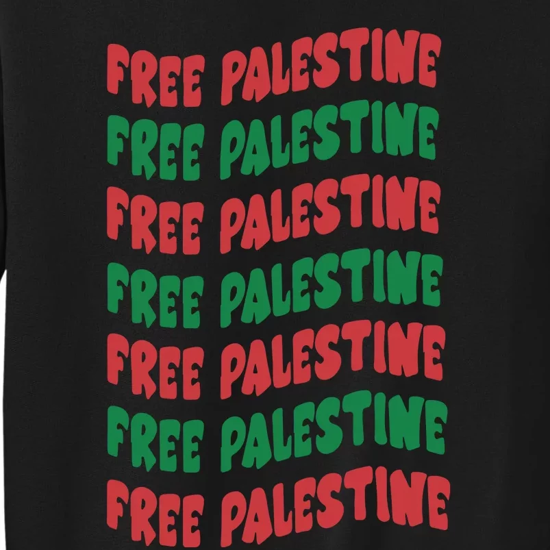 Free Palestine Palestinian Lives Matter Pride Tall Sweatshirt