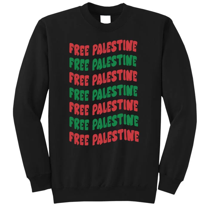 Free Palestine Palestinian Lives Matter Pride Tall Sweatshirt