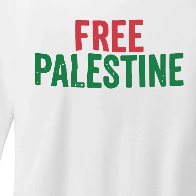 Free Palestine Palestinian Lives Matter Womens CVC Long Sleeve Shirt