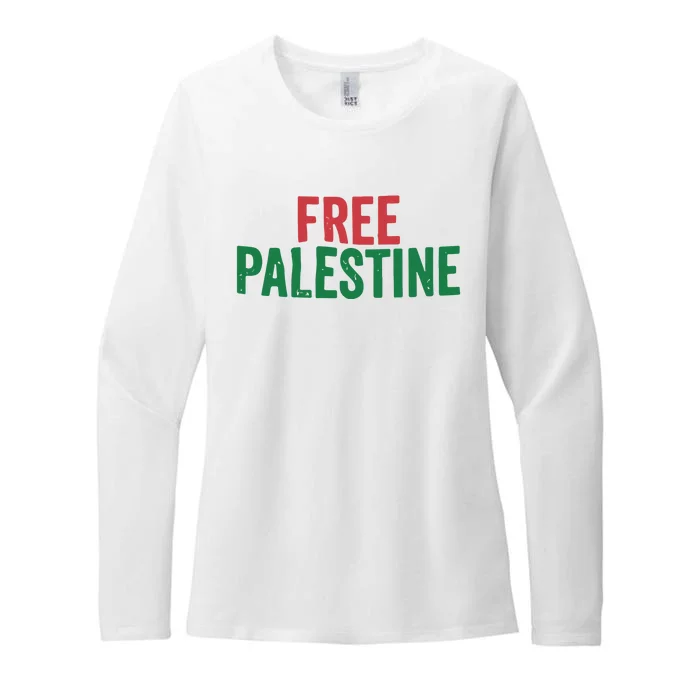 Free Palestine Palestinian Lives Matter Womens CVC Long Sleeve Shirt