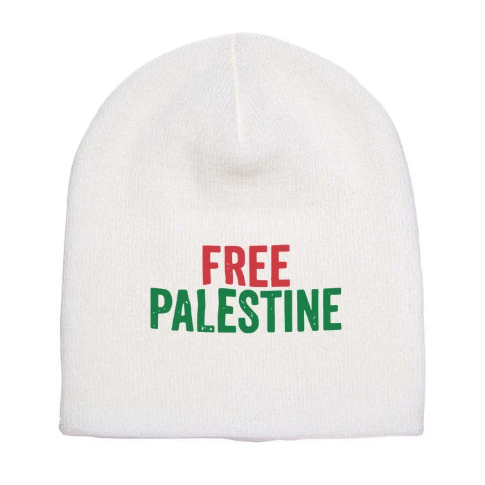 Free Palestine Palestinian Lives Matter Short Acrylic Beanie