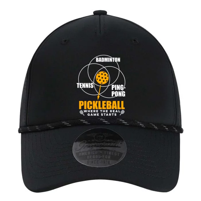 Funny Pickleball Paddleball Where The Real Game Starts Meaningful Gift Performance The Dyno Cap