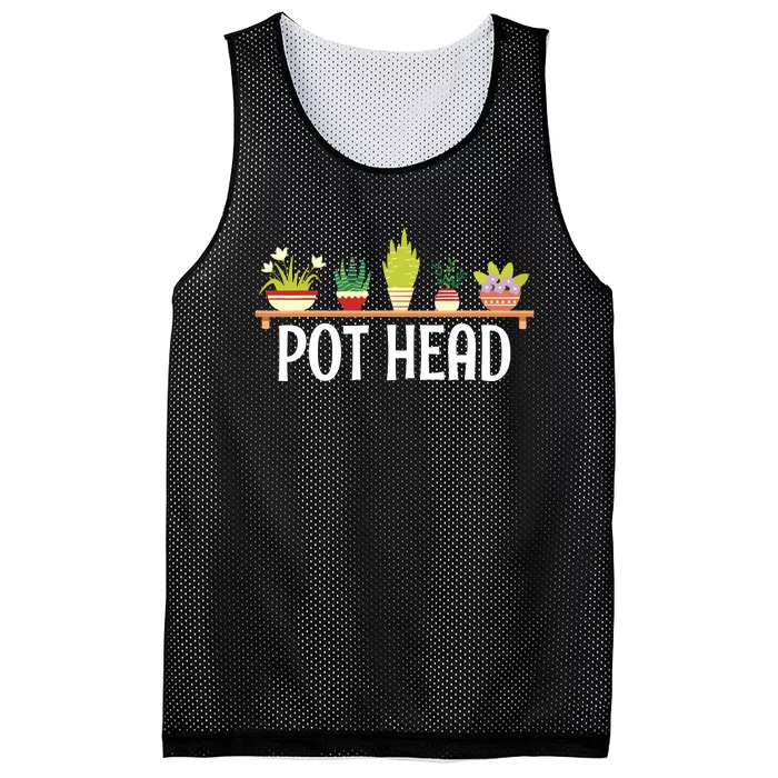 Funny Pot Plants Head Cute Funny Succulent Garden Gardening Mesh Reversible Basketball Jersey Tank