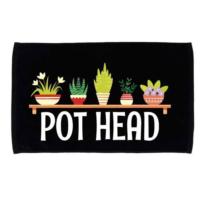 Funny Pot Plants Head Cute Funny Succulent Garden Gardening Microfiber Hand Towel