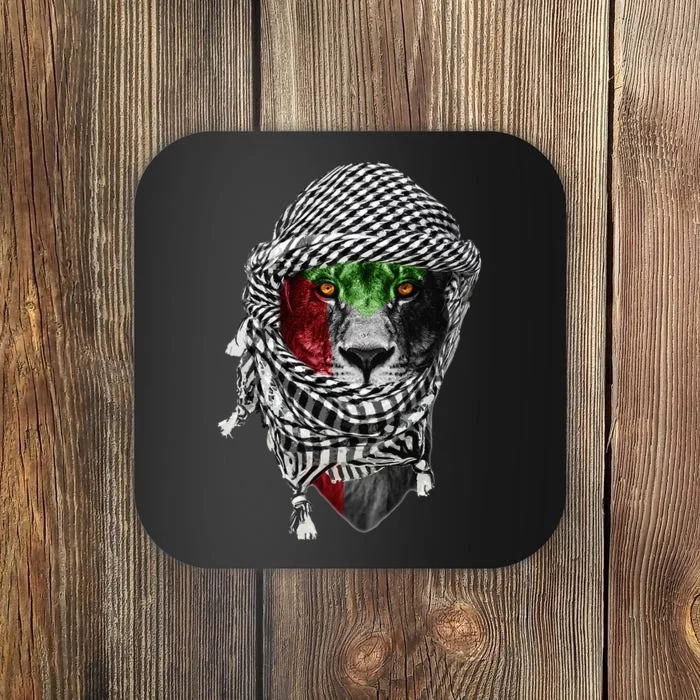 Free palestine Palestinian lion Coaster