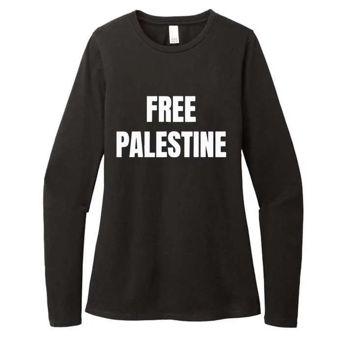 Free Palestine Palestinian Lives Matter Womens CVC Long Sleeve Shirt