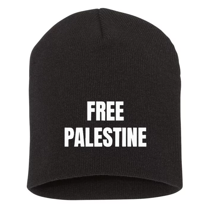 Free Palestine Palestinian Lives Matter Short Acrylic Beanie