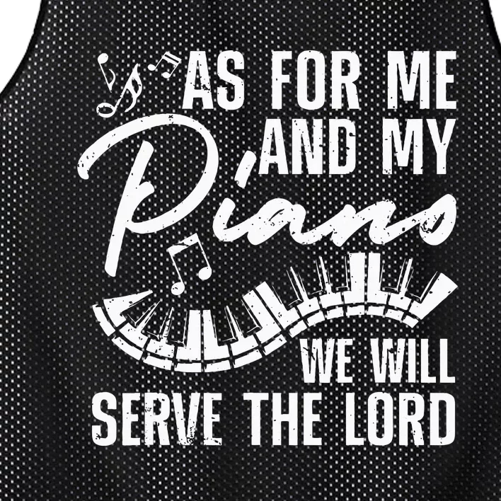 Funny Piano Player Art Pianist Piano Teacher Mesh Reversible Basketball Jersey Tank